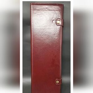 Vintage Squire Faux Leather Travel Tie Case - Brown